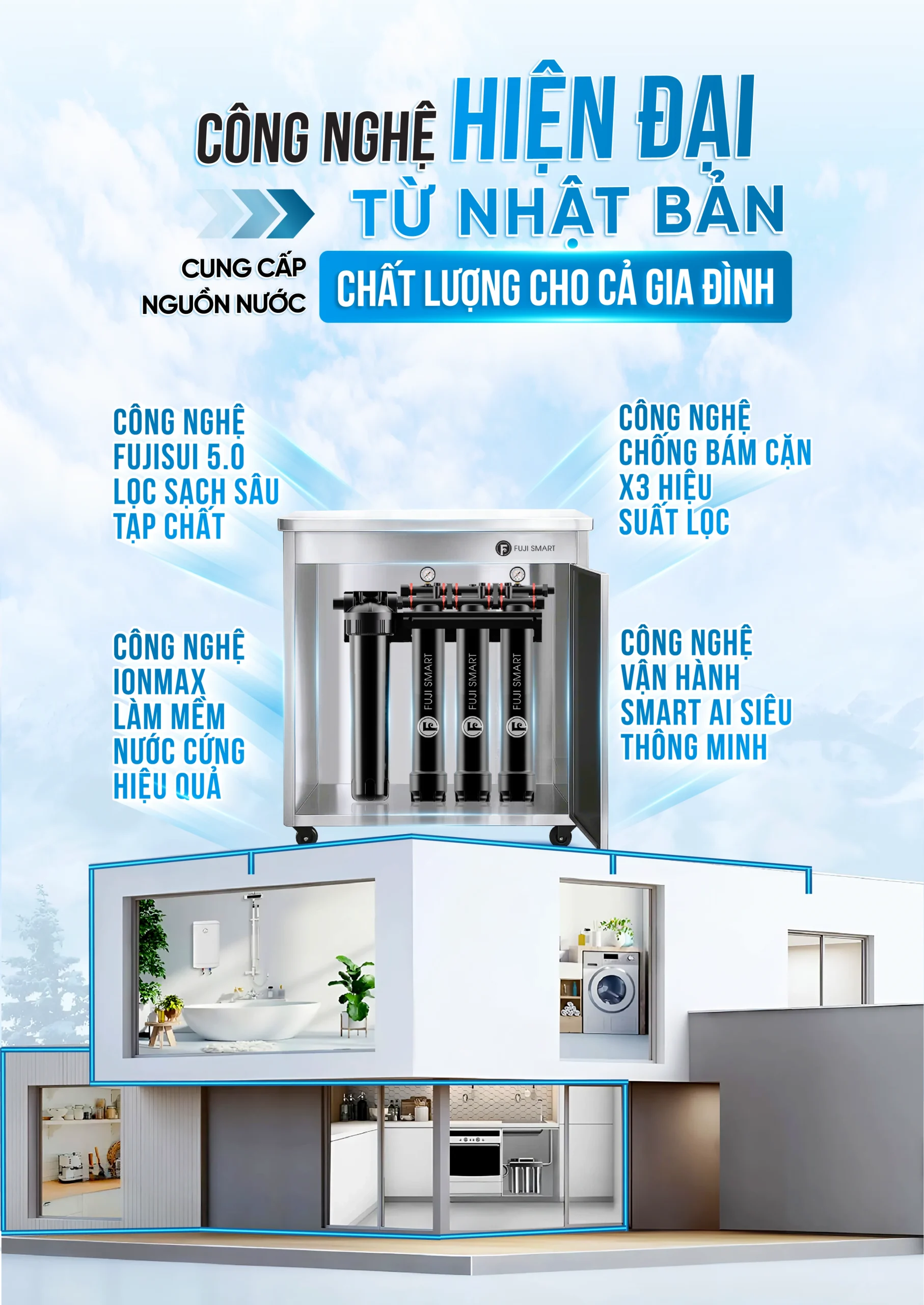 Fuji Smart APT 200 Plus tích hợp nhiều công nghệ hiện đại, tiên tiến từ Nhật Bản