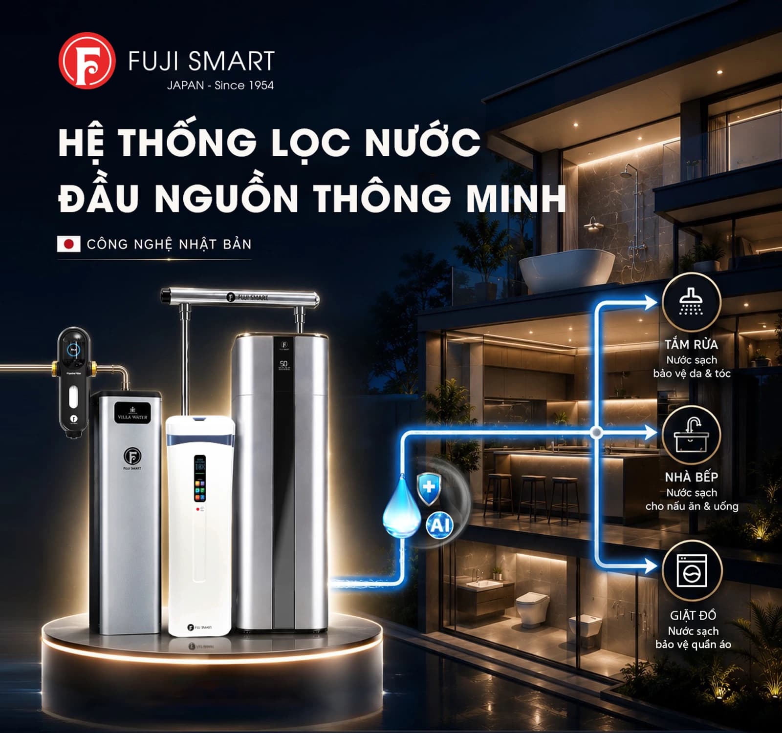 Fuji Smart chọn Việt Nam ra mắt 100 giải pháp lọc tổng thông minh