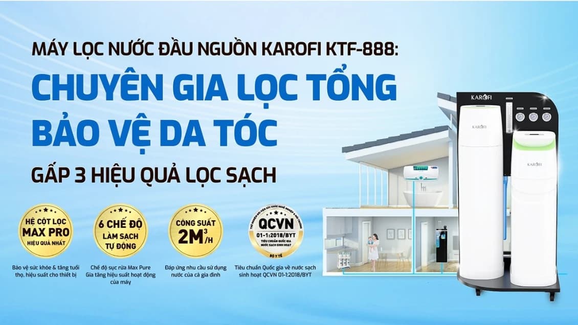 Hệ thống lọc tổng Karofi KTF-888