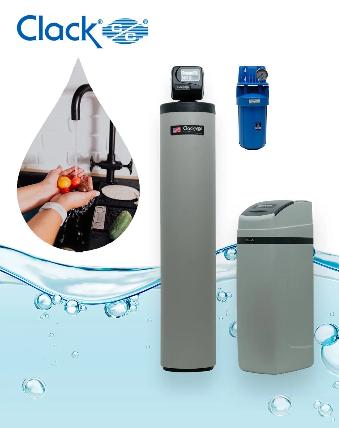 Hệ thống làm mềm nước Clack Softener CWS35 nhập khẩu Mỹ
