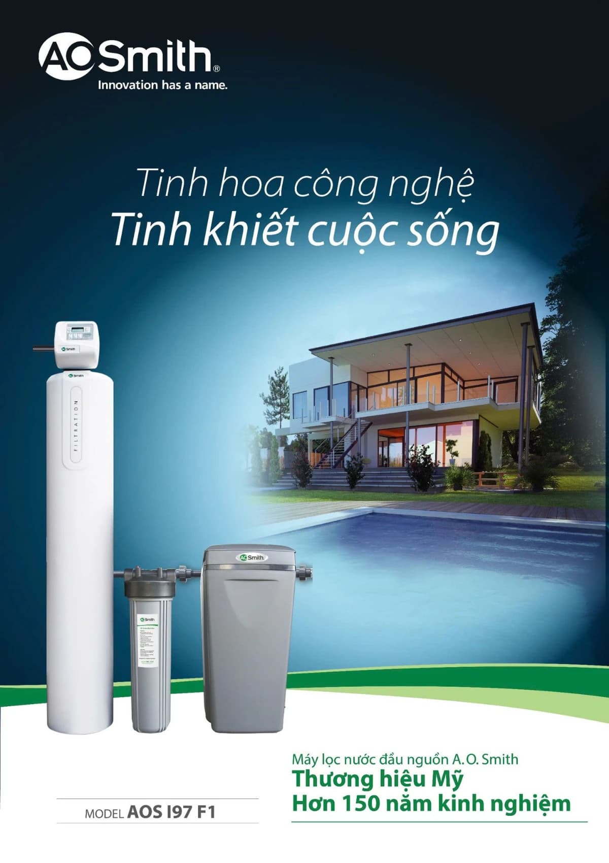 Hệ thống lọc nước đầu nguồn AO Smith i97-F1