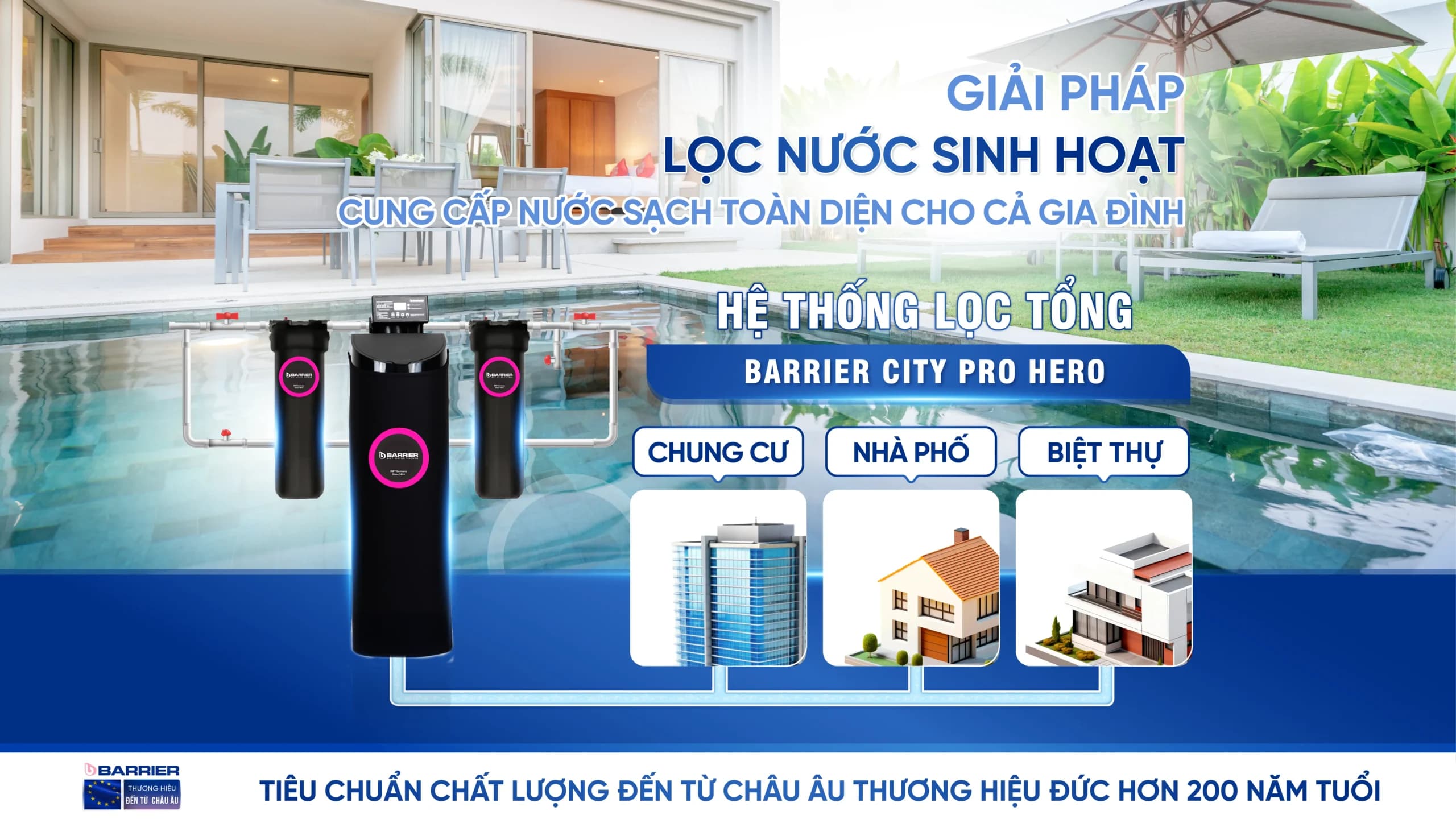 Hệ thống lọc tổng đầu nguồn Barrier City Pro Hero BB7029