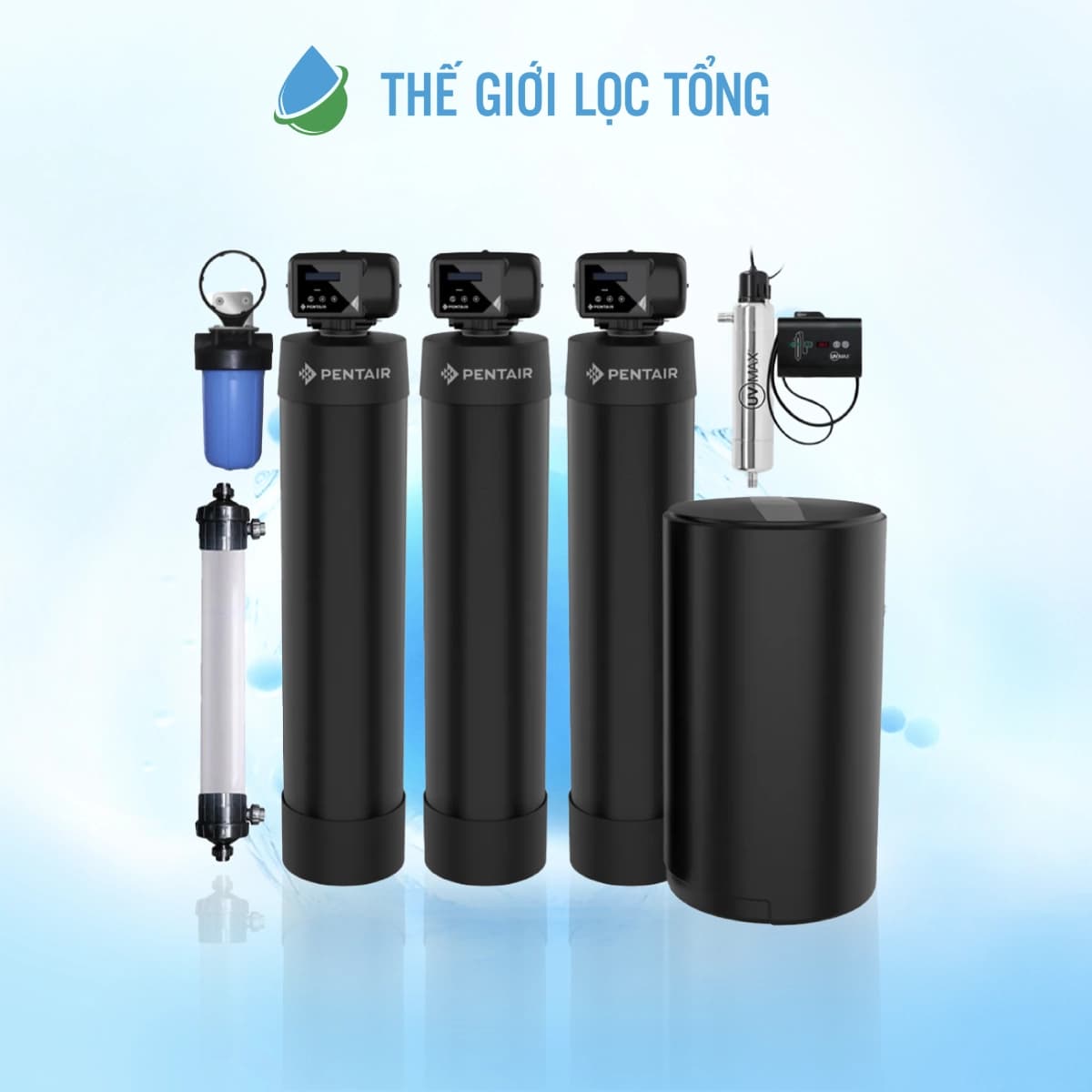 Hệ thống lọc tổng đầu nguồn Pentair WF4-UV-UF nhập khẩu từ Mỹ