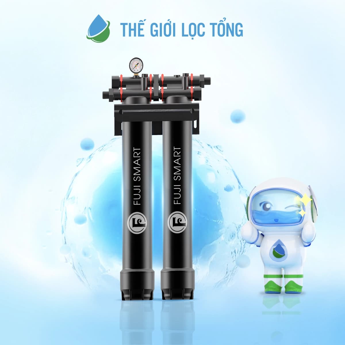 Fuji Smart APT200 là hệ thống lọc tổng đầu nguồn dành cho căn hộ chung cư