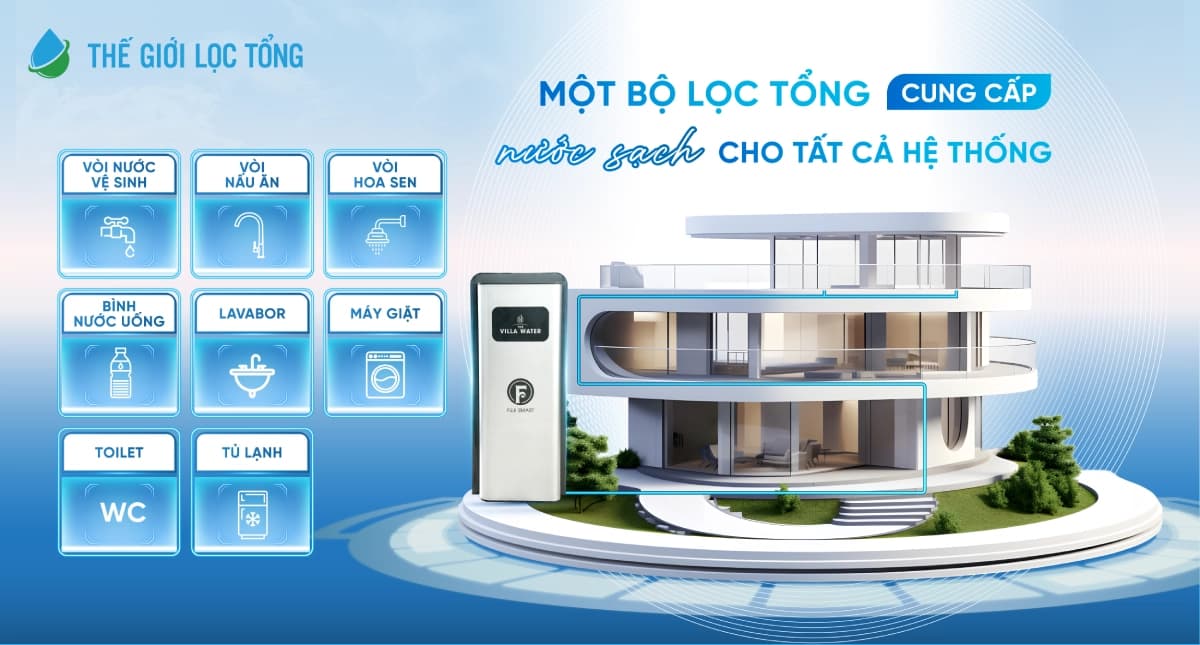 Hệ thống lọc tổng đầu nguồn có thể loại bỏ carbon tetrachloride ra khỏi nước