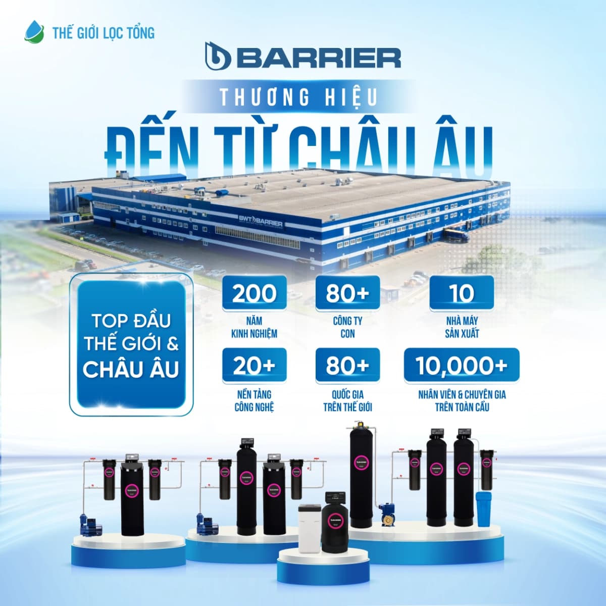 BARRIER - Thương hiệu thế giới trong lĩnh vực xử lý nước