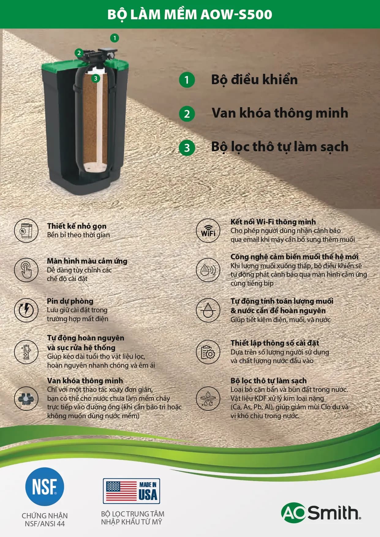 Bộ làm mềm AOW-S500