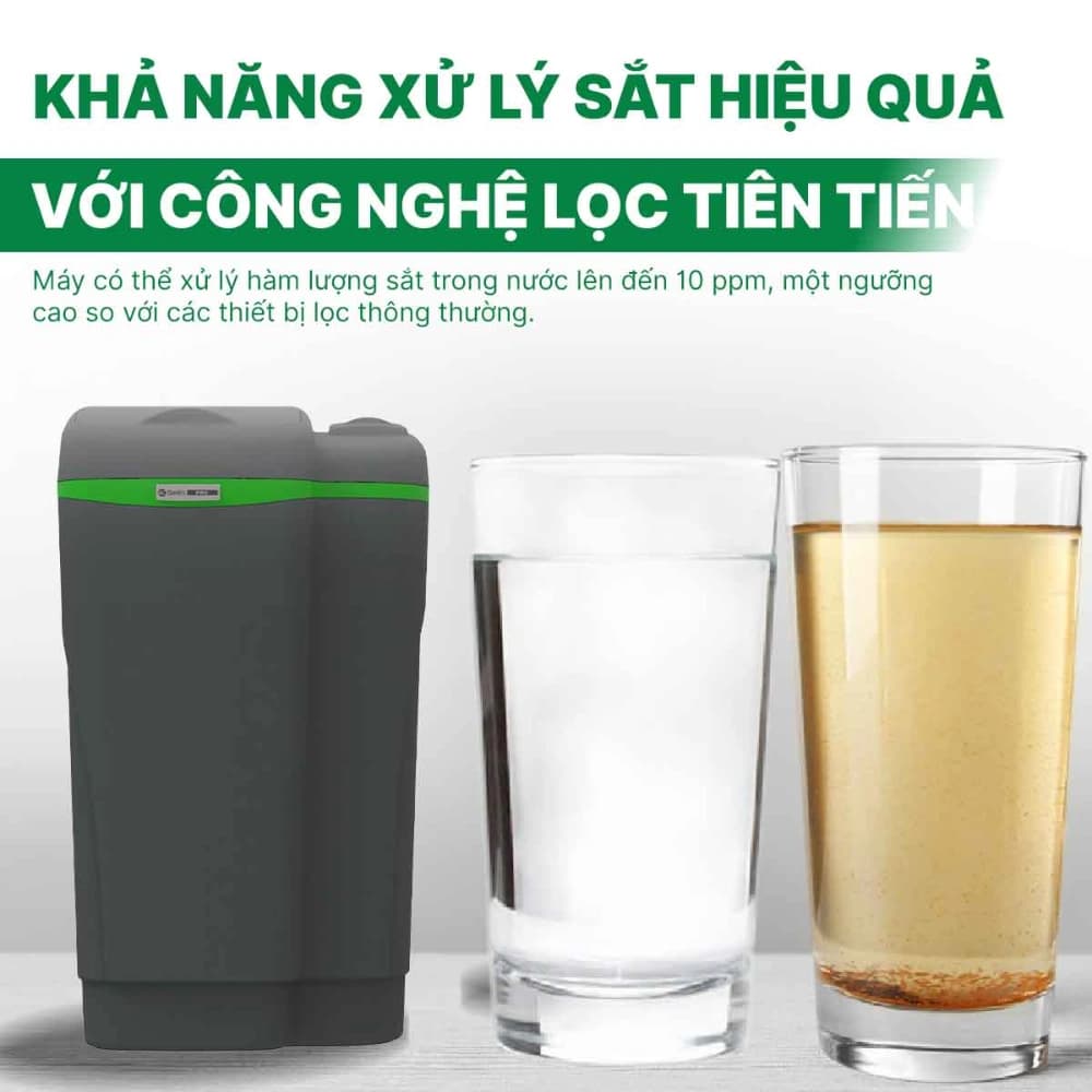 Hệ thống lọc tổng đầu nguồn A.O. Smith AOW-S500 Premium có khả năng xử lý sắt