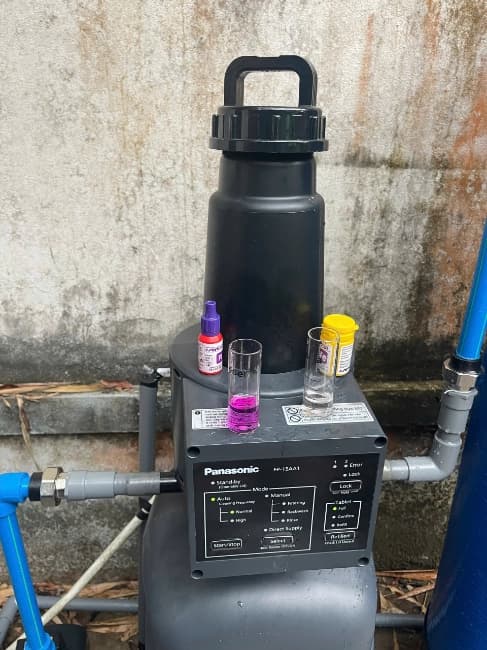 Anh Phong quyết định chọn giải pháp lọc tổng Panasonic đầu nguồn để toàn bộ nước trước khi đi vào nhà đều được xử lý sạch sẽ