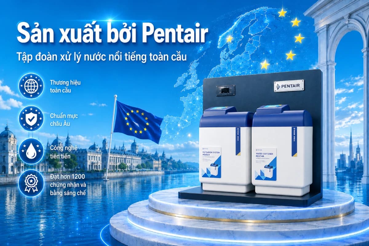 Hệ thống lọc tổng Pentair Softena Smart CS Midi được sản xuất bởi tập đoàn Pentair