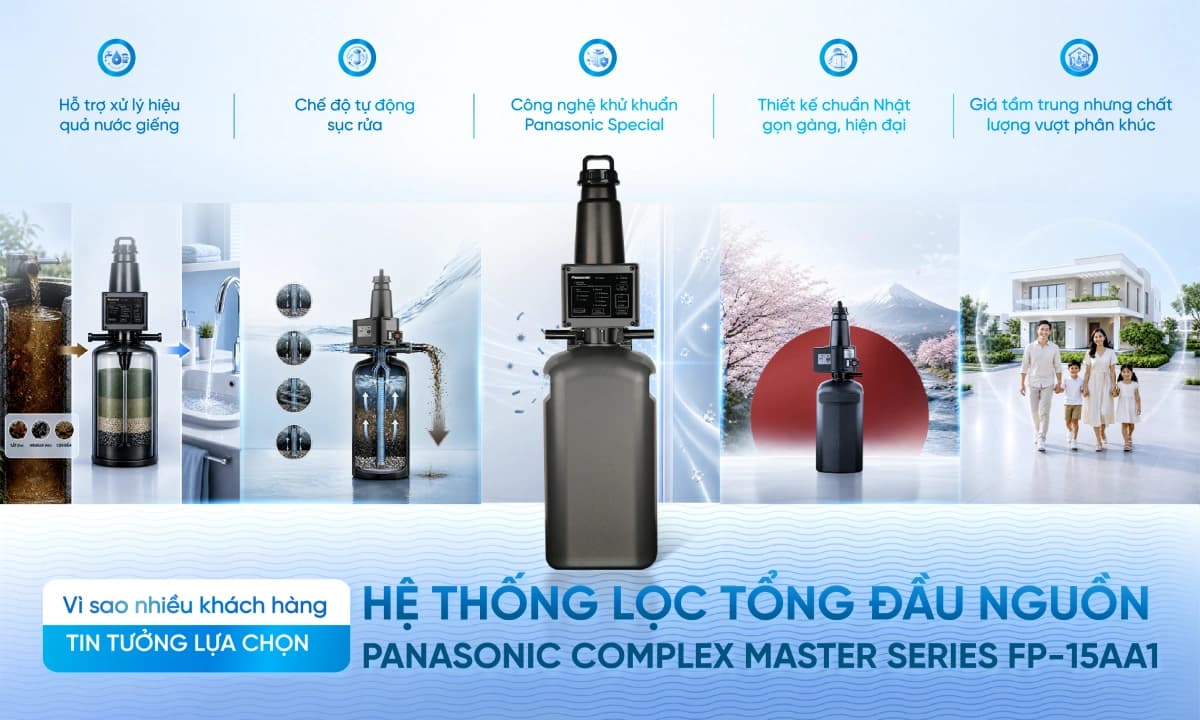 Hệ thống lọc tổng Panasonic Complex Master Series FP-15AA1
