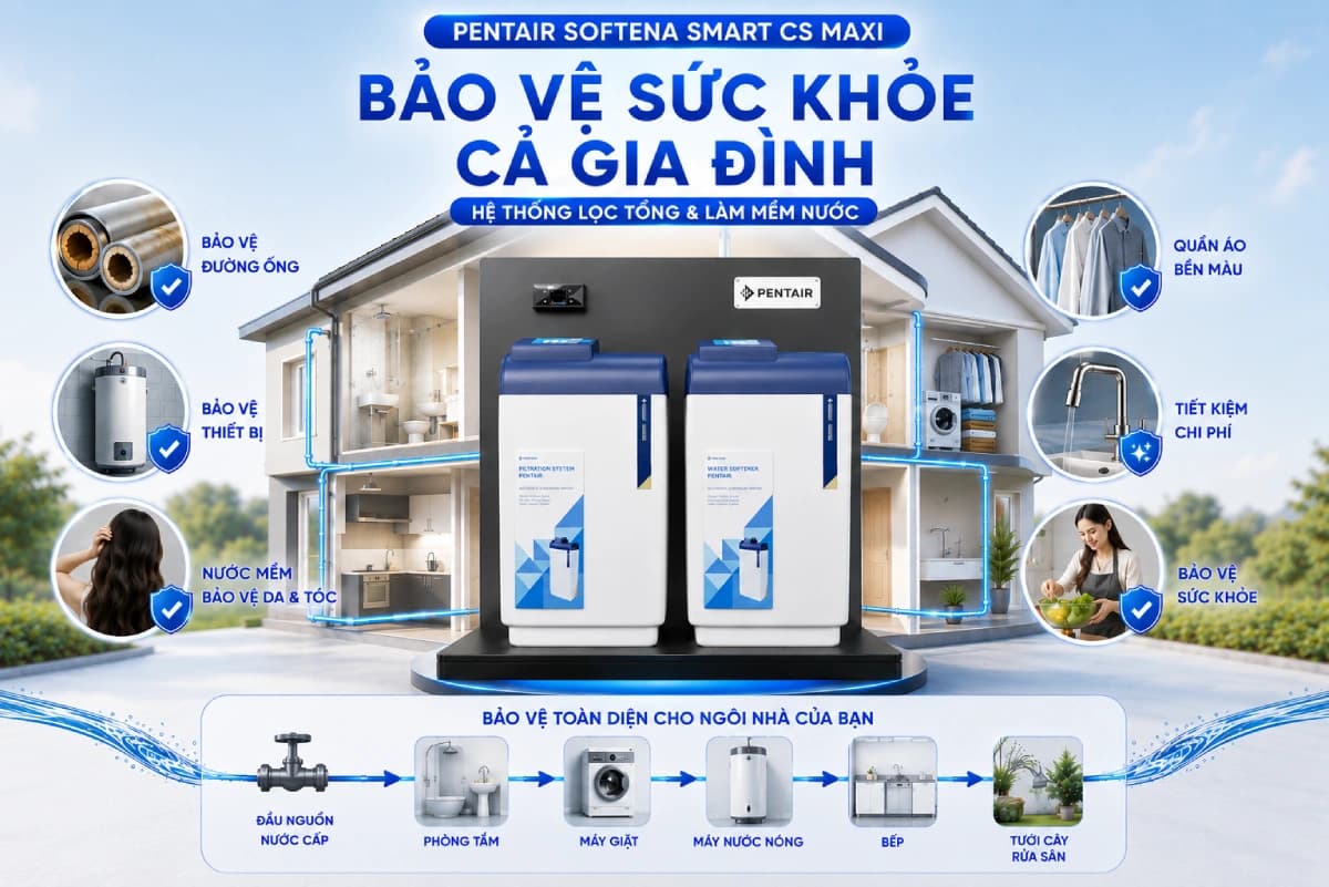 Hệ thống lọc tổng Pentair Softena Smart CS Maxi