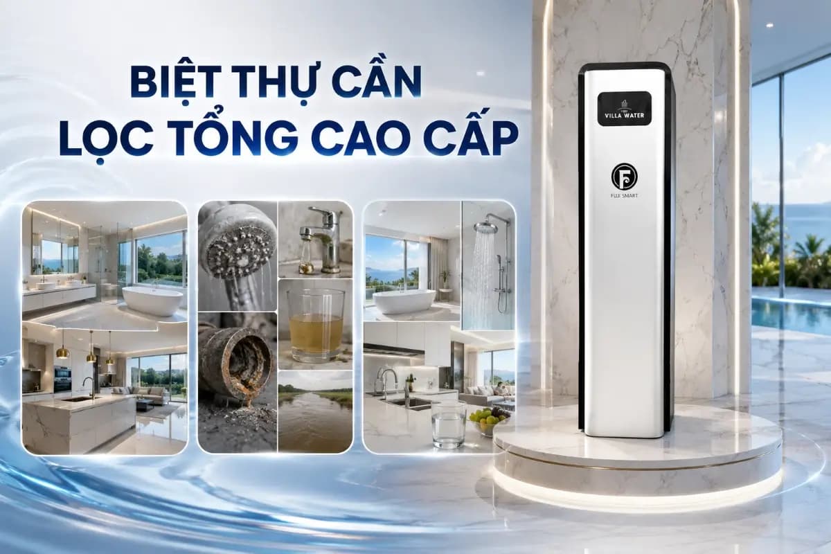 Biệt thự cần hệ thống lọc tổng cao cấp