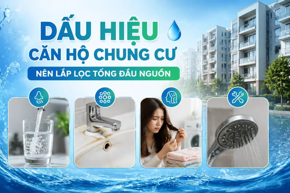 Dấu hiệu căn hộ chung cư nên lắp lọc tổng đầu nguồn