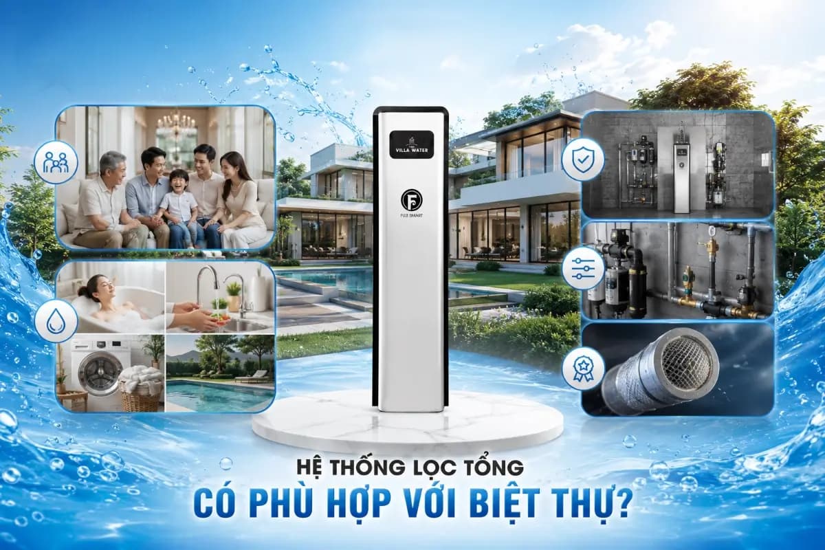 Hệ thống lọc tổng có phù hợp với biệt thự