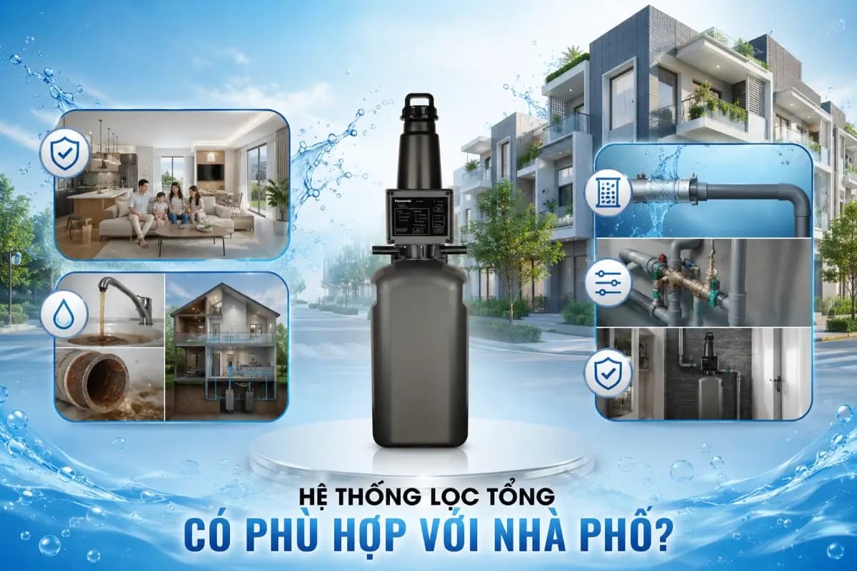 Hệ thống lọc tổng đầu nguồn phù hợp với nhà phố