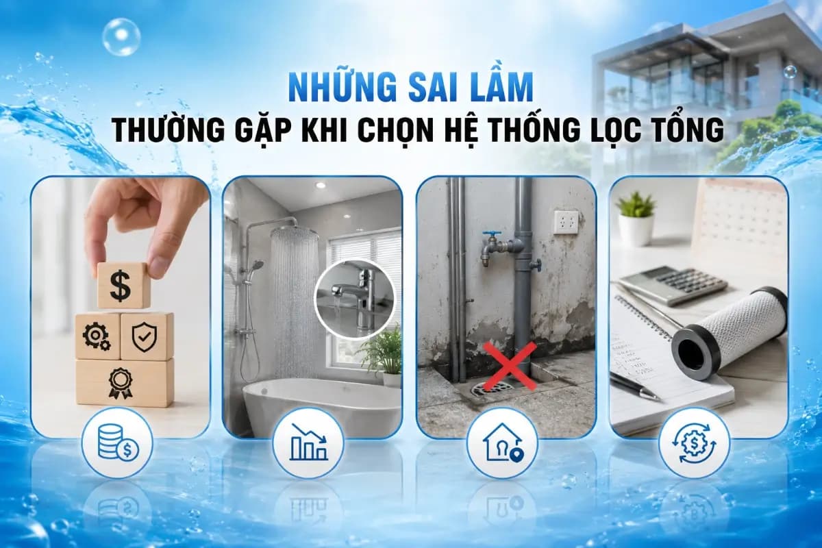 Những sai lầm thường gặp khi chọn hệ thống lọc tổng