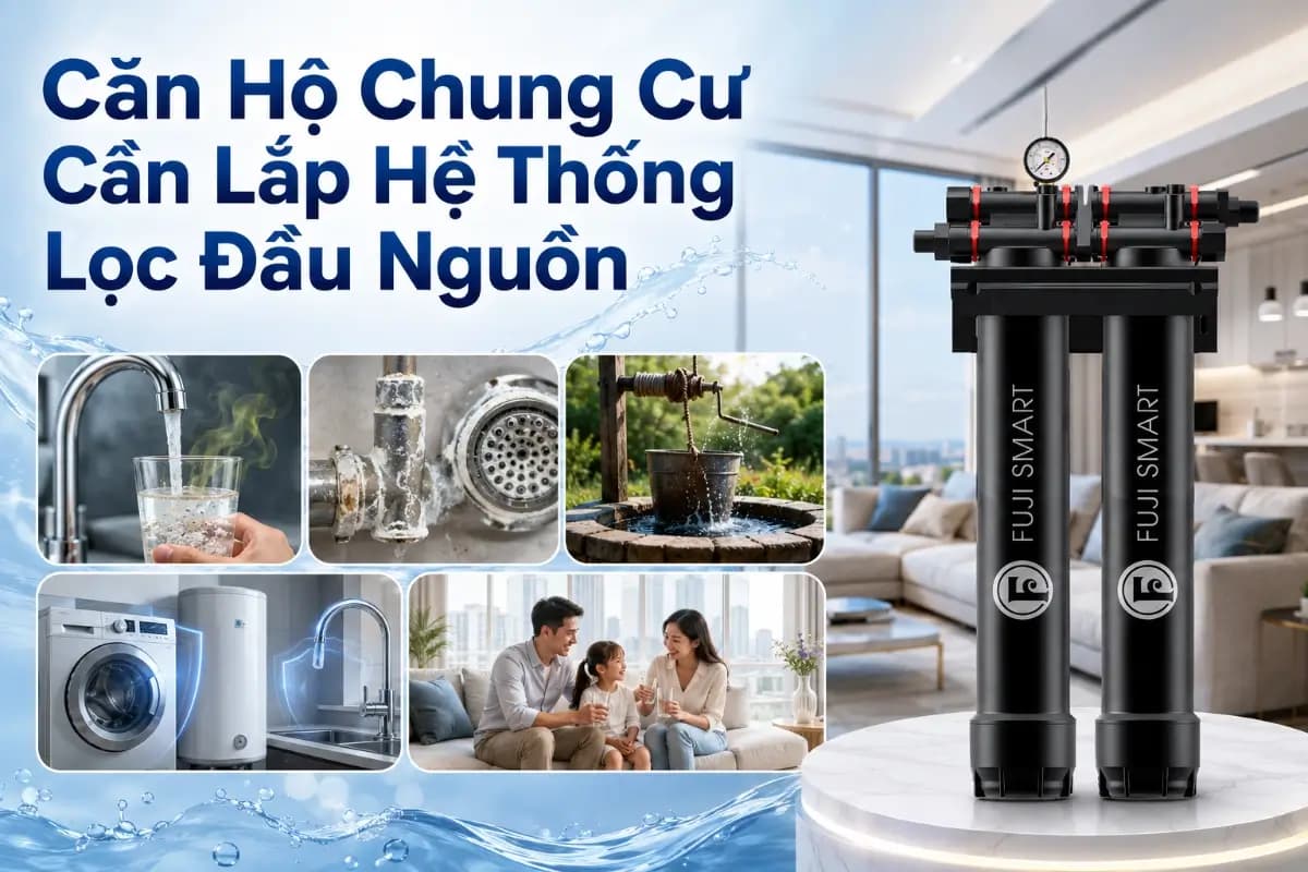 Căn hộ chung cư cần lắp hệ thống lọc đầu nguồn