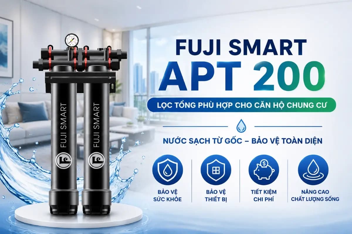 Fuji Smart APT200 lọc tổng phù hợp cho căn hộ chung cư