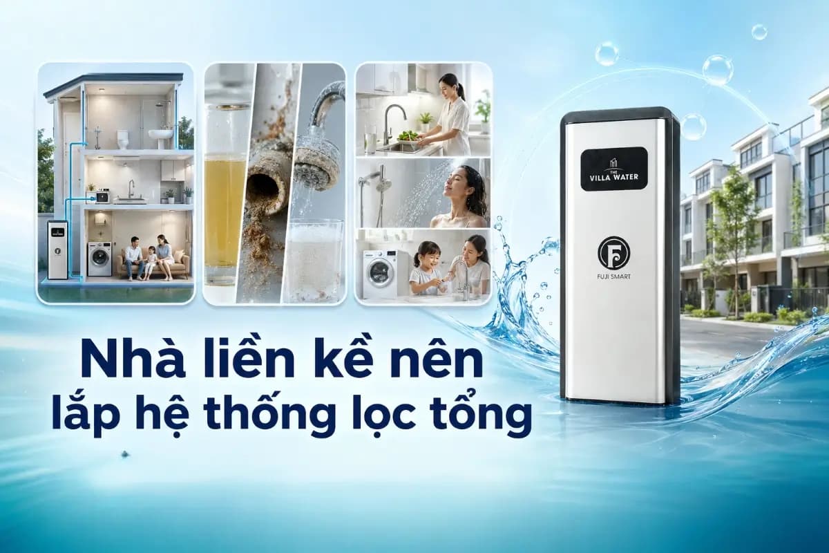 Nhà liền kề nên lắp hệ thống lọc tổng