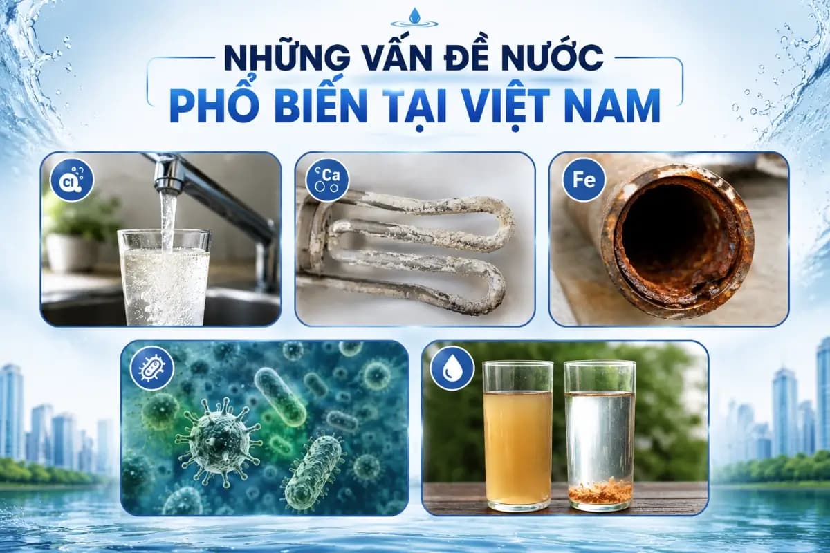 Những vấn đề nước phổ biến tại Việt Nam
