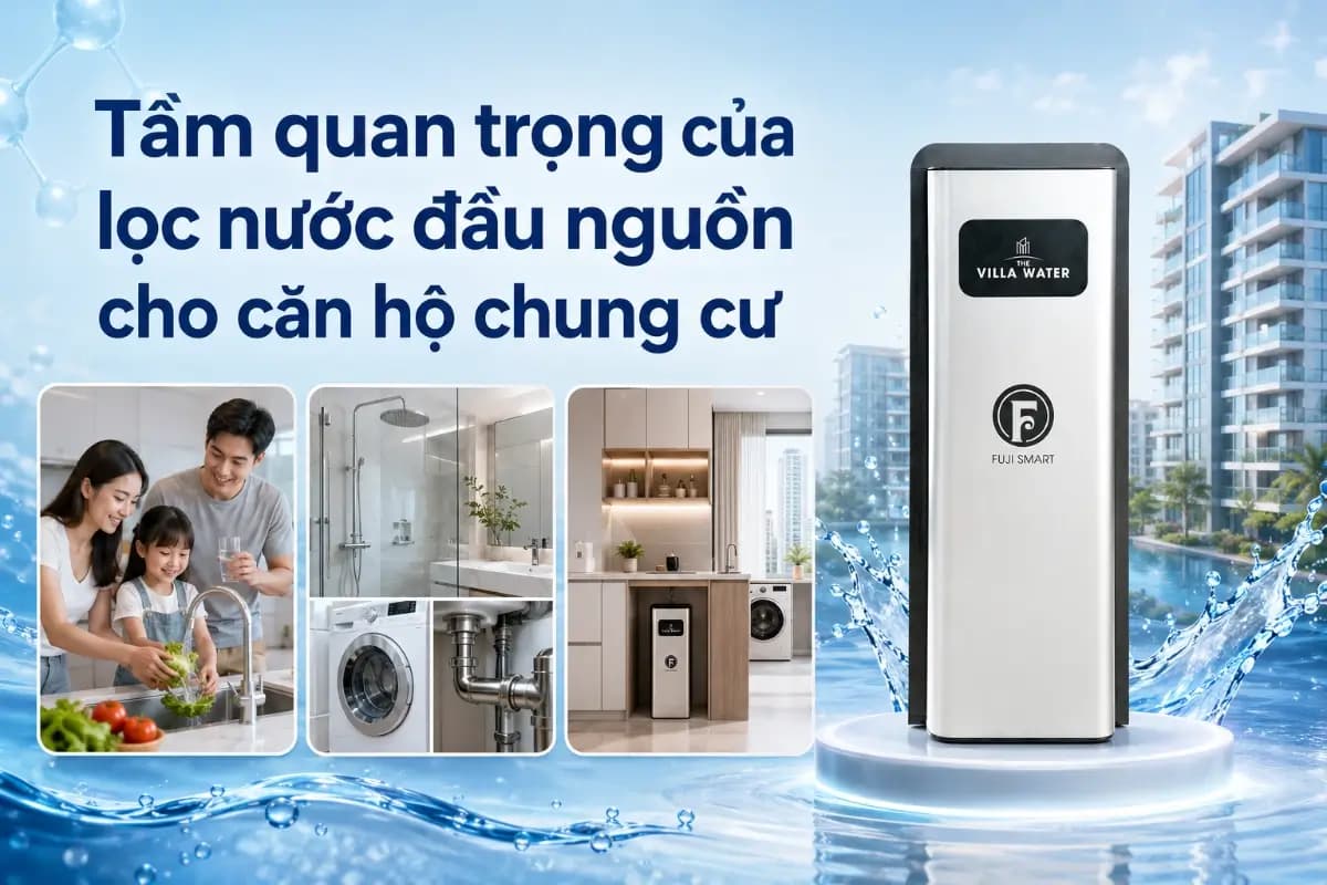 Tầm quan trọng của lọc nước đầu nguồn cho căn hộ chung cư