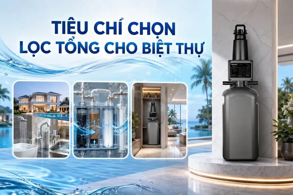 Tiêu chí lựa chọn hệ thống lọc tổng biệt thự