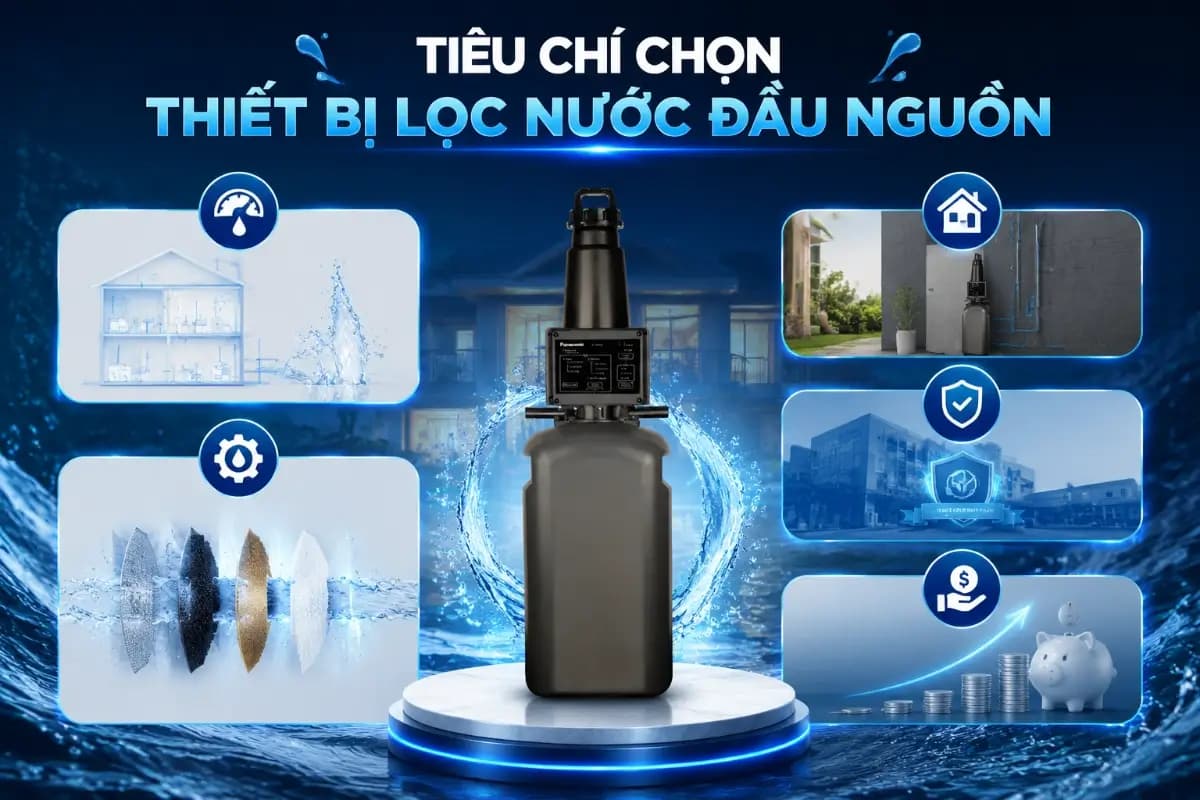 Tiêu chí chọn thiết bị lọc nước đầu nguồn
