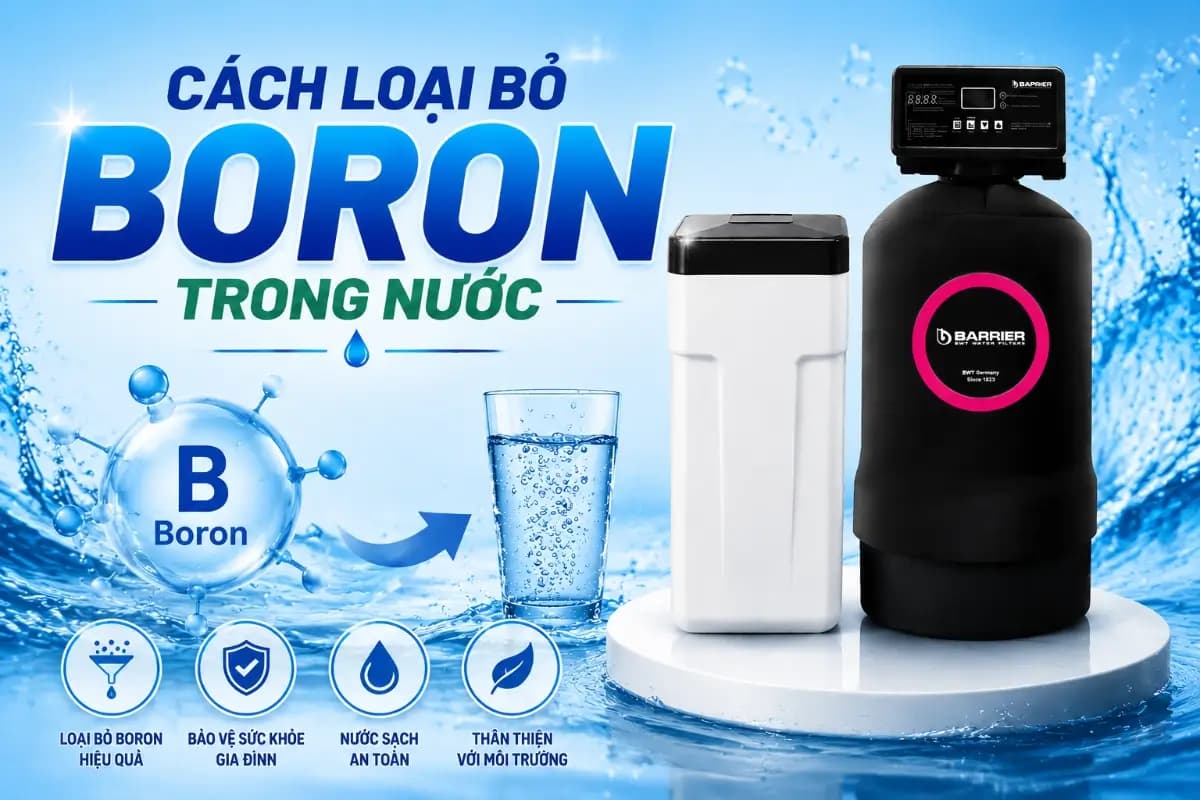 Cách loại bỏ Boron trong nước bằng hệ thống lọc tổng