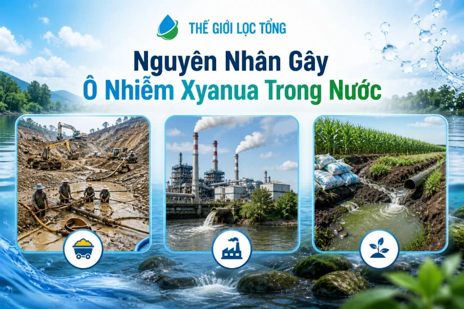 Nguyên nhân gây ô nhiễm Xyanua trong nước