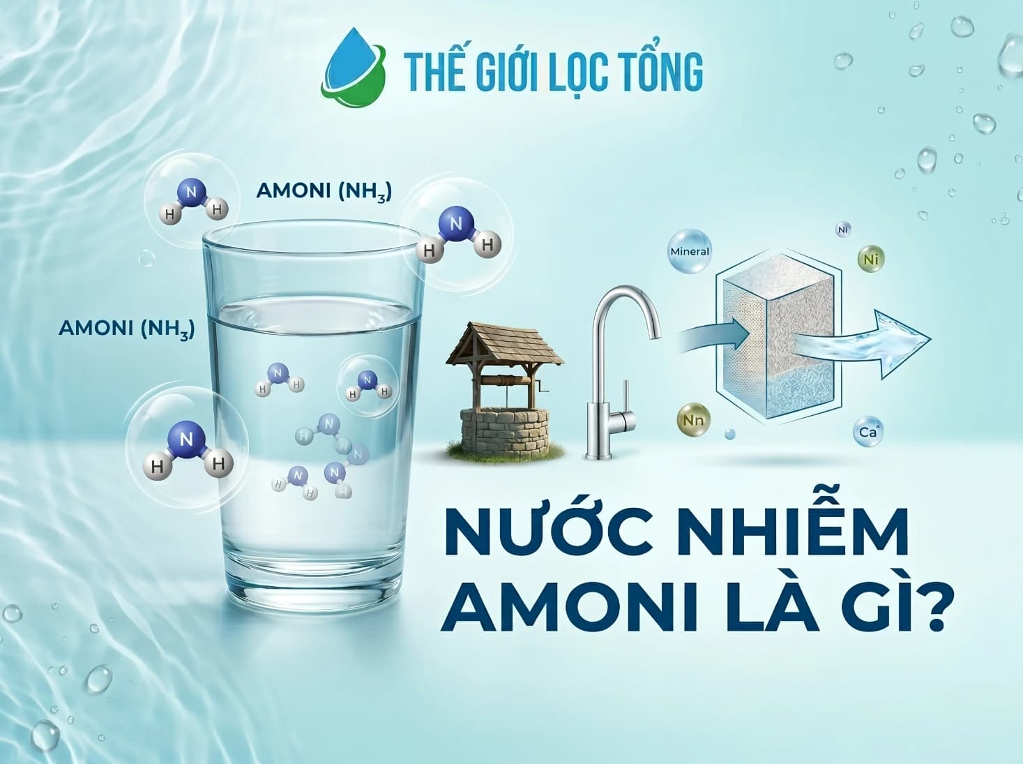 Tìm hiểu nước nhiễm amoni là gì?