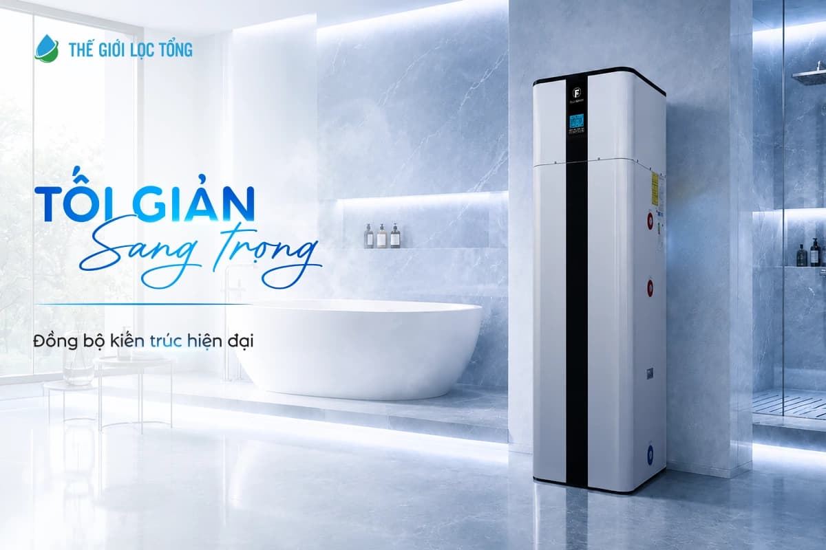 Máy nước nóng bơm nhiệt Fuji Smart H800 sở hữu thiết kế hiện đại