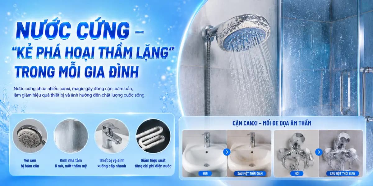 Dấu hiệu nhận biết nước cứng