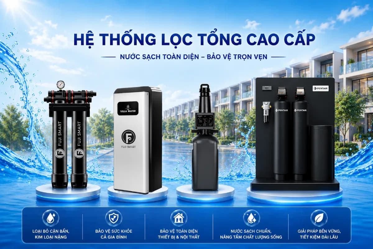 Lọc Tổng Đầu Nguồn — Máy Lọc Nước Đầu Nguồn Chính Hãng Cho Gia Đình