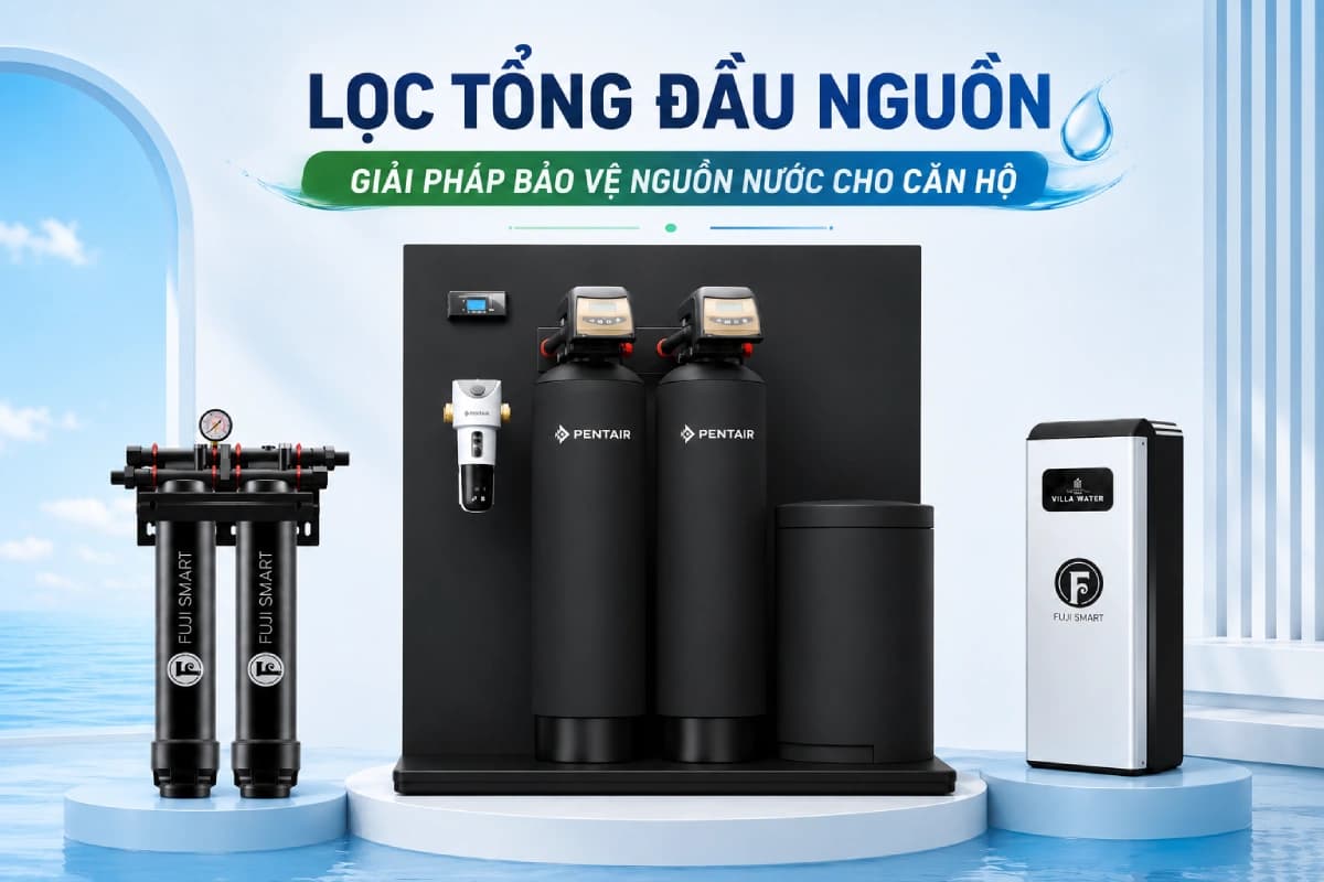 Lọc tổng đầu nguồn - Bảo vệ nguồn nước chung cư