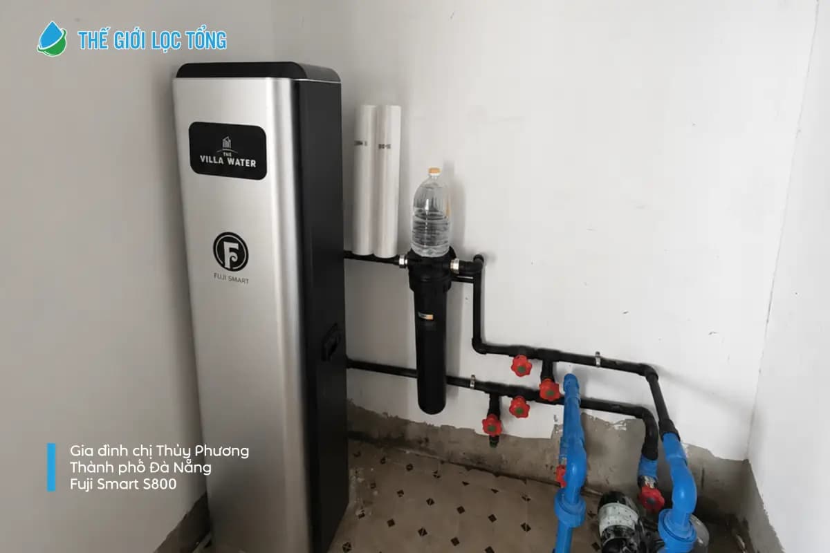 Lắp đặt hệ thống lọc tổng Fuji Smart S800