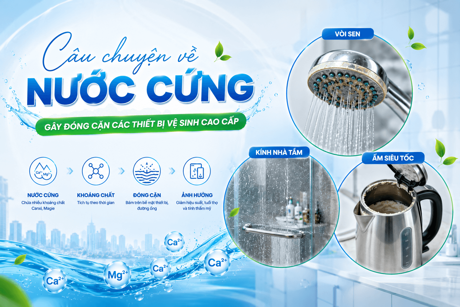 Thực trạng nấu ăn bằng nước máy