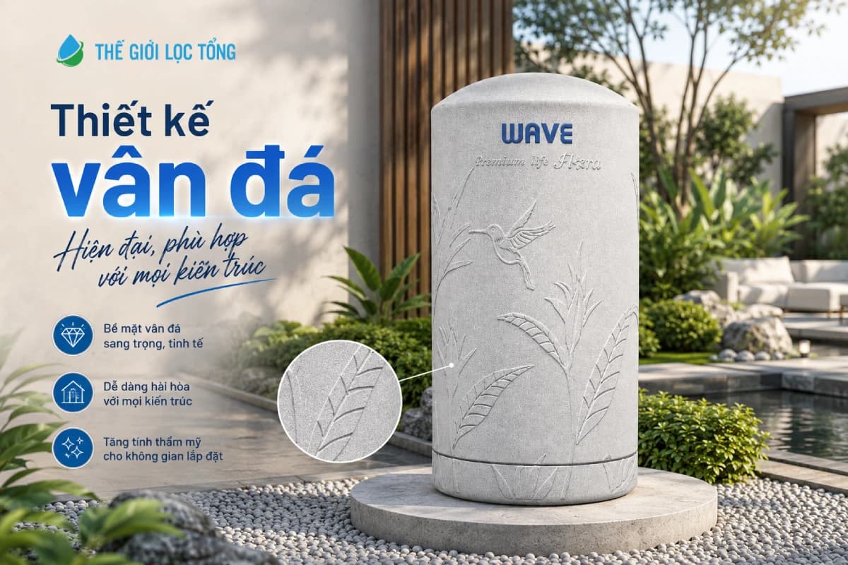 Bồn lưu trữ nước dành cho nhà phố Wavelife Flora