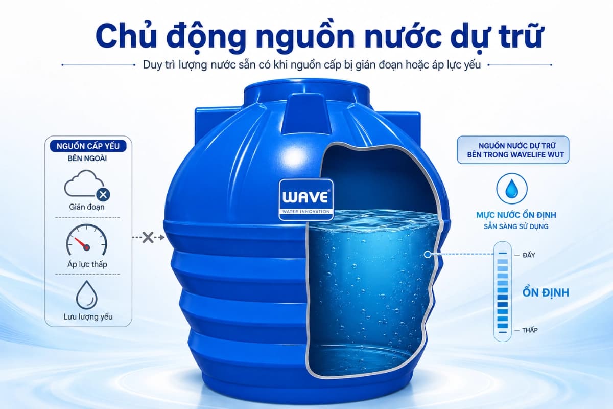 Bồn nước ngầm Wavelife WUT