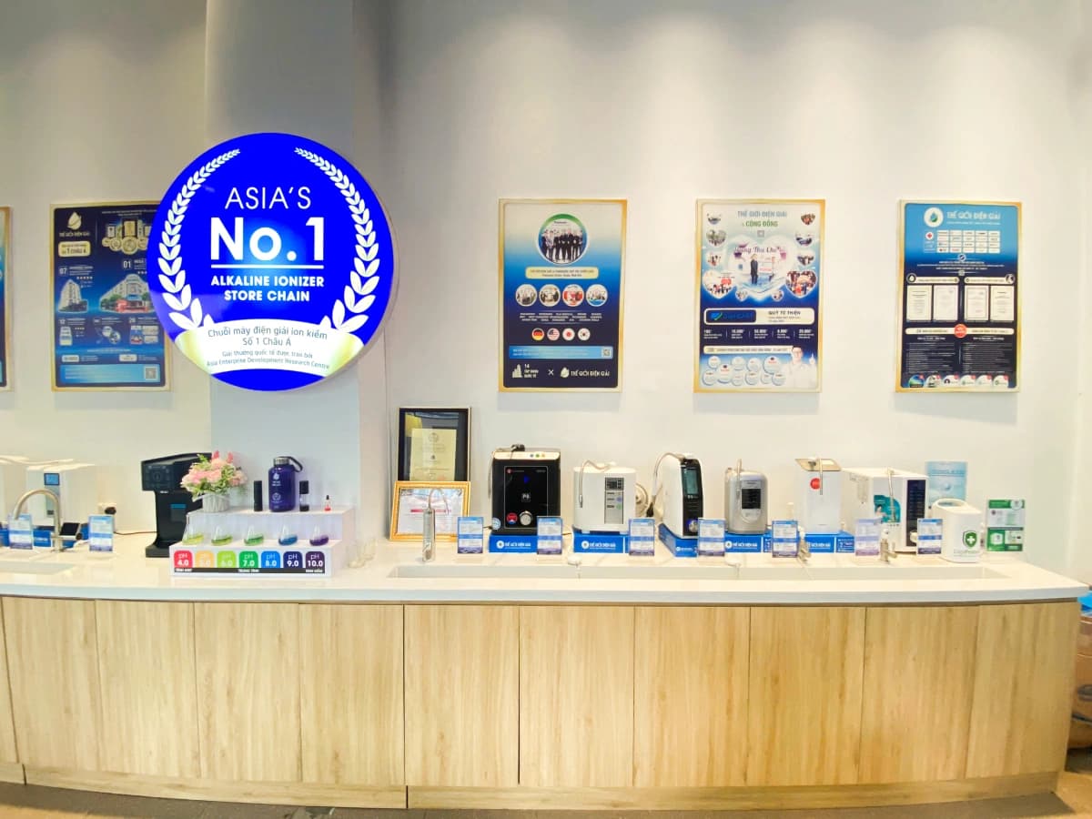 không gian trưng bày tại Premium Showroom Thế Giới Lọc Tổng Buôn Ma Thuột