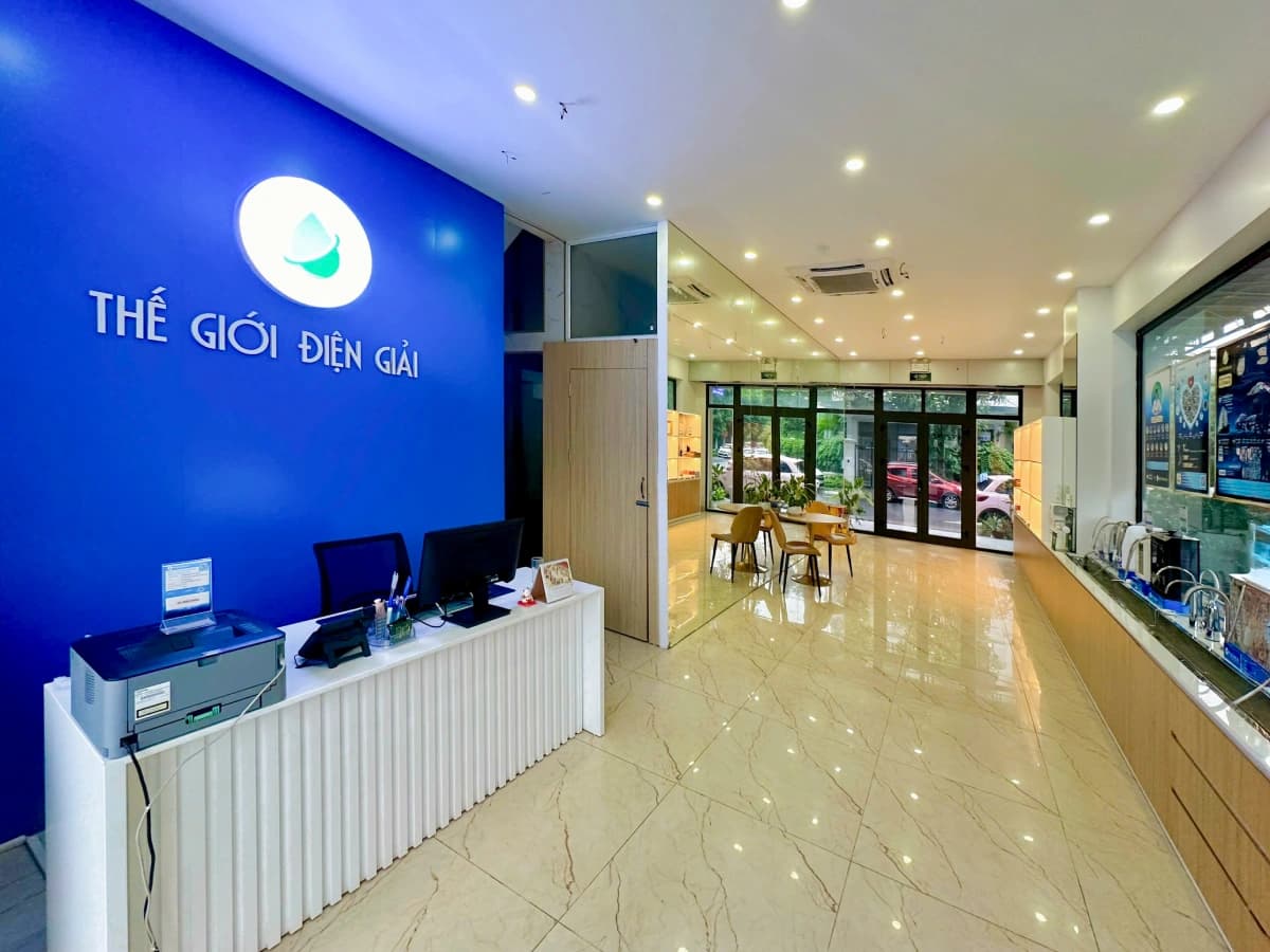 không gian trải nghiệm bên trong Premium Showroom Thế Giới Lọc Tổng Hải Phòng