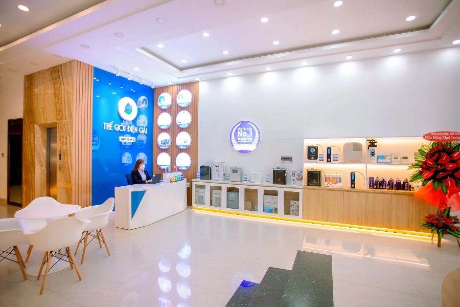 Hình ảnh hệ thống showroom và đại lý toàn quốc của thế giới lọc tổng19
