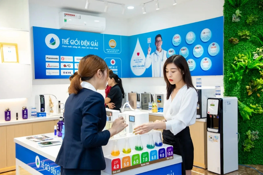 Hình ảnh hệ thống showroom và đại lý toàn quốc của thế giới lọc tổng31