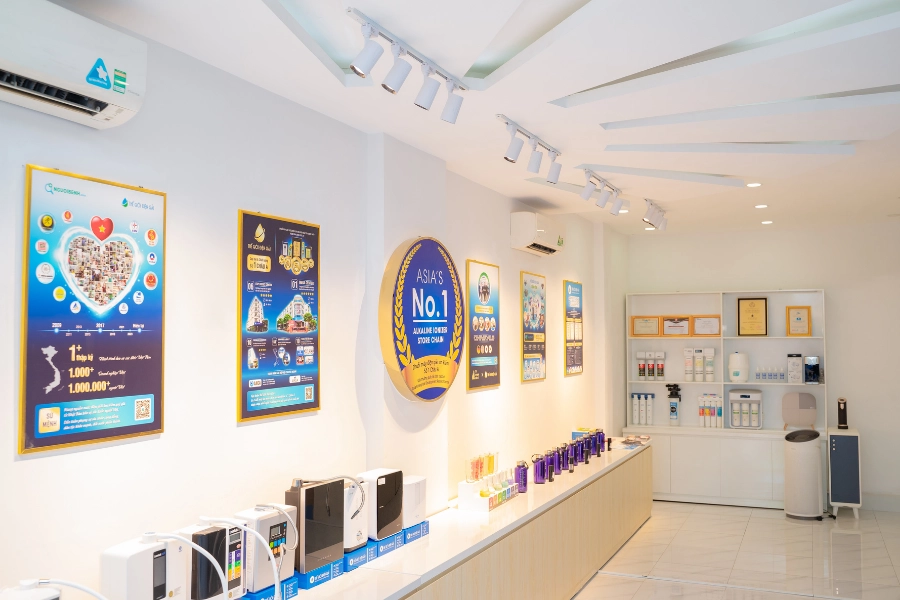 Hình ảnh hệ thống showroom và đại lý toàn quốc của thế giới lọc tổng34
