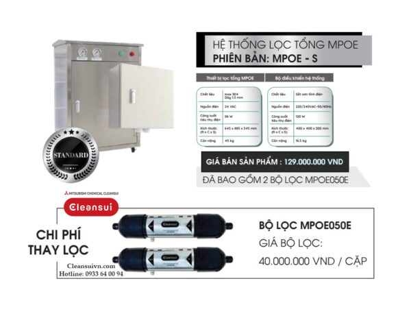 Hệ thống lọc tổng Cleansui MPOE-S - Hình ảnh 2