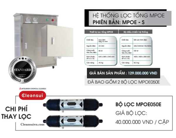 Hệ thống lọc tổng đầu nguồn Cleansui MPOE-S - Ảnh 3