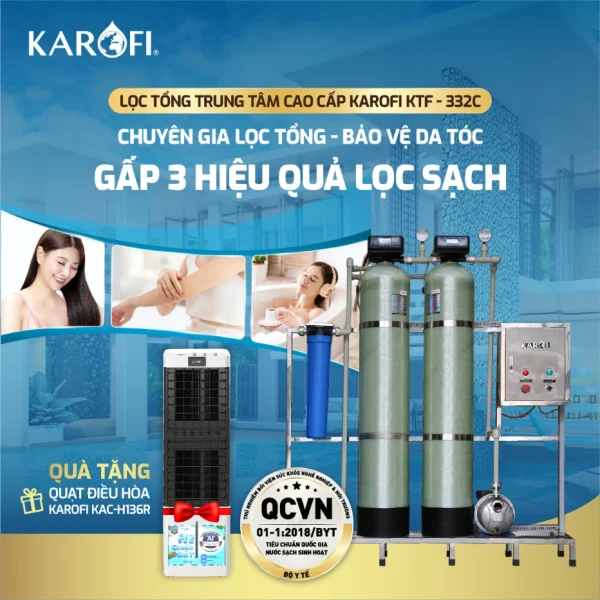 Hệ thống lọc tổng đầu nguồn Karofi KTF-332C