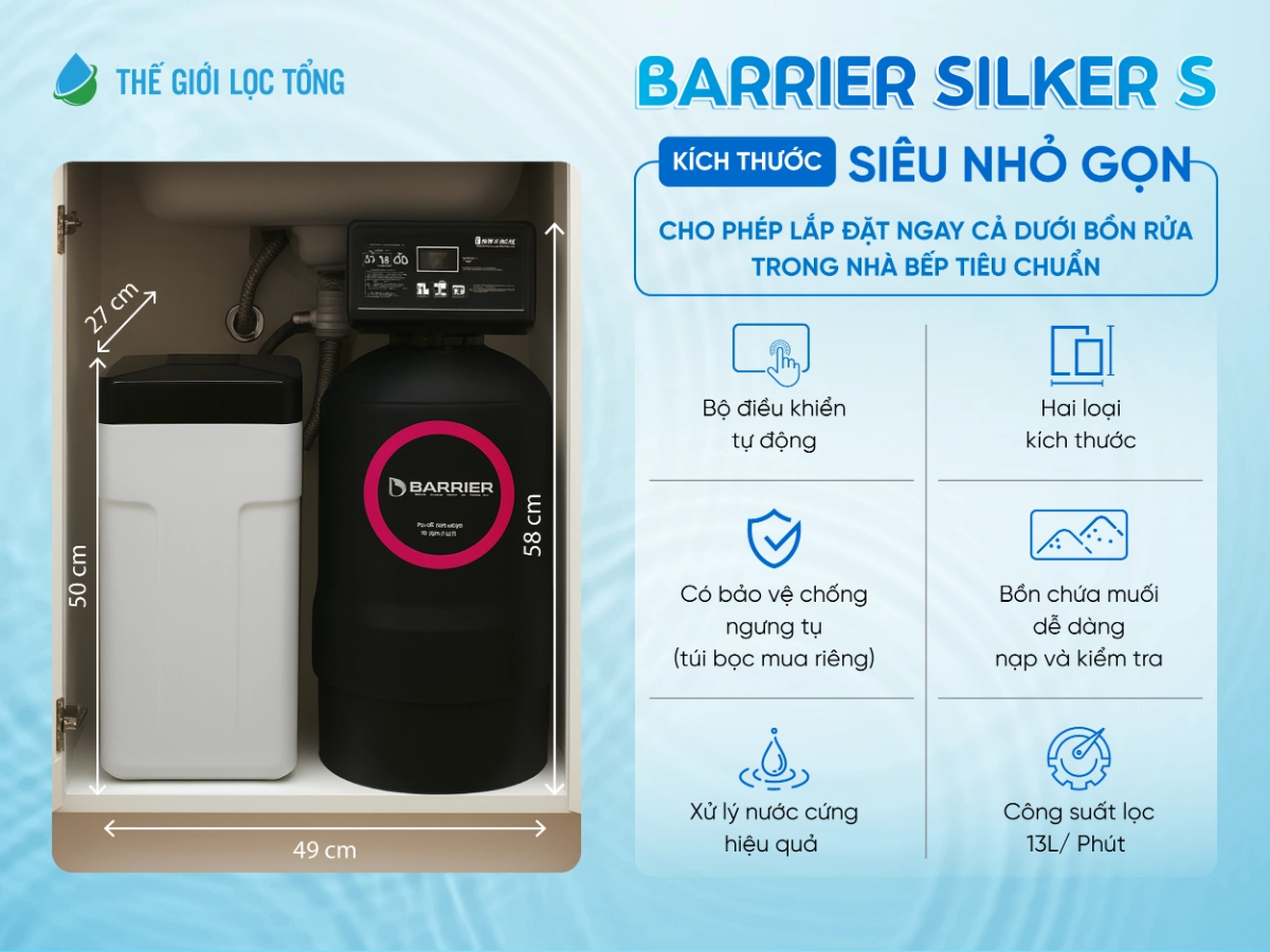 Hệ thống lọc tổng chung cư Barrier Silker S đến từ Châu Âu