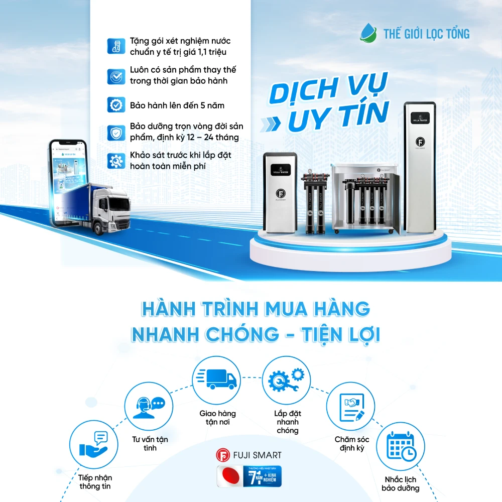 Top 10 thắc mắc thường gặp khi chọn mua lọc tổng đầu nguồn cho gia đình Mua hàng ở Thế giới lọc tổng sẽ nhận được nhiều dịch vụ đặc quyền bao gồm thay vật liệu lọc định kỳ