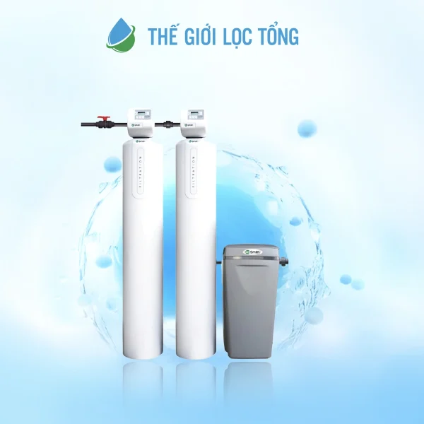 Hệ thống lọc tổng đầu nguồn A. O. Smith i97 F2 chuyên xử lý nước cứng cho biệt thự